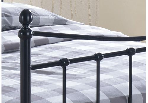 4ft Small Double Alder Black Victorian Style Metal Bed Frame 2